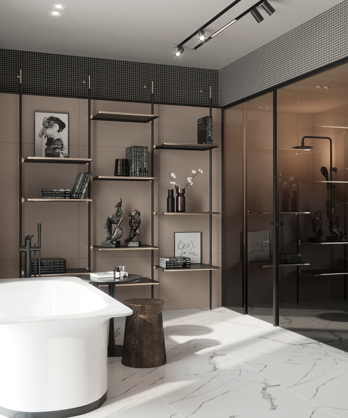 3ds max bathroom design corona Interior visualization