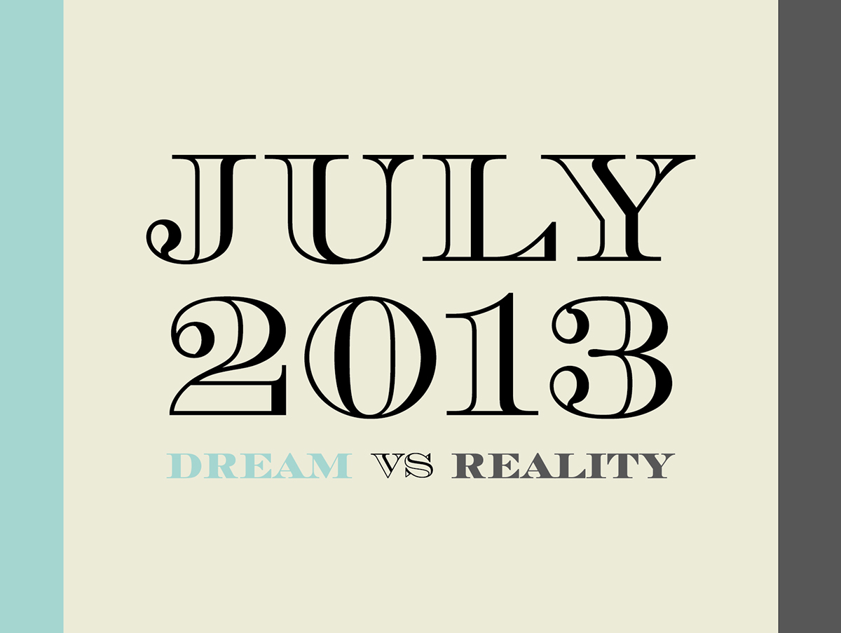 july calendar dream reality vector Icon