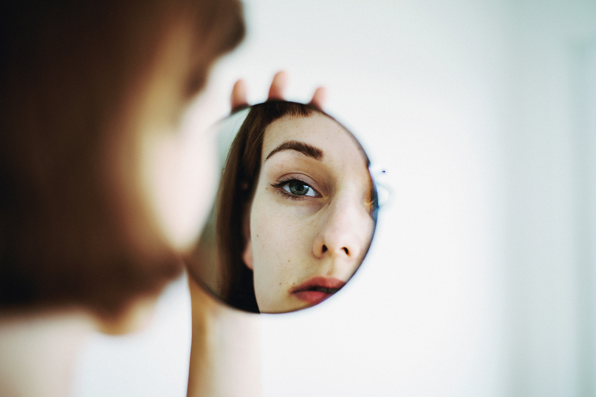 mirror portrait Photography  girl woman gaze face zalenga