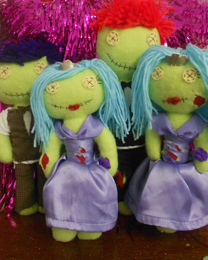 zombie rag doll plush plushie prom