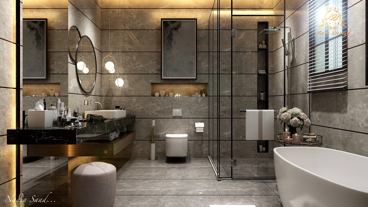 Master Bathroom design in kSA on Behance