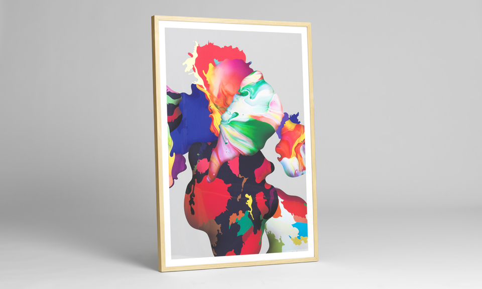 paint color colour shapes Playful colorful anti design Grandpeople anti poster print giclee limited edition