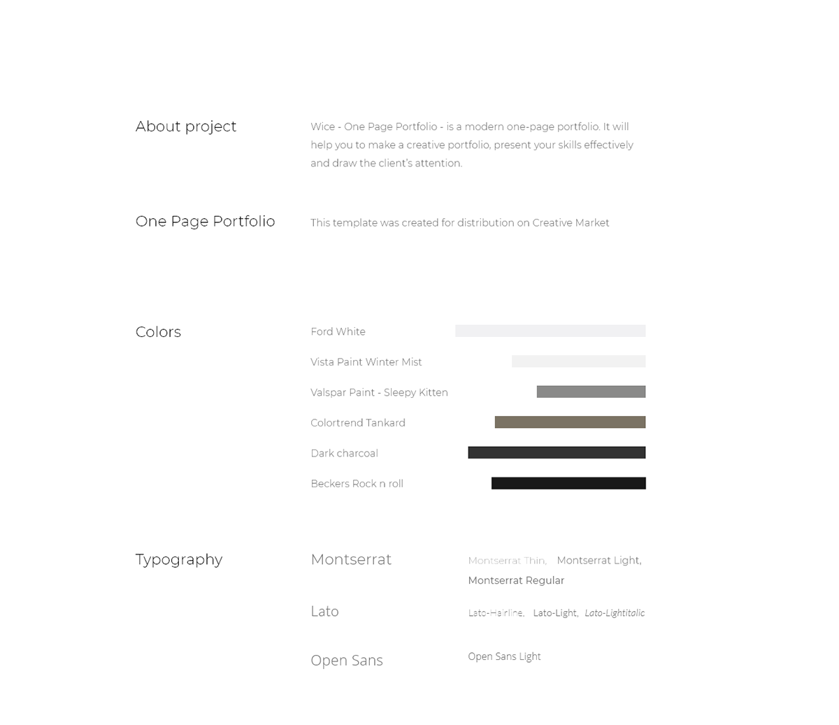 design portfolio template html5 css3 JavaScript bootatrap Responsive One Page modern