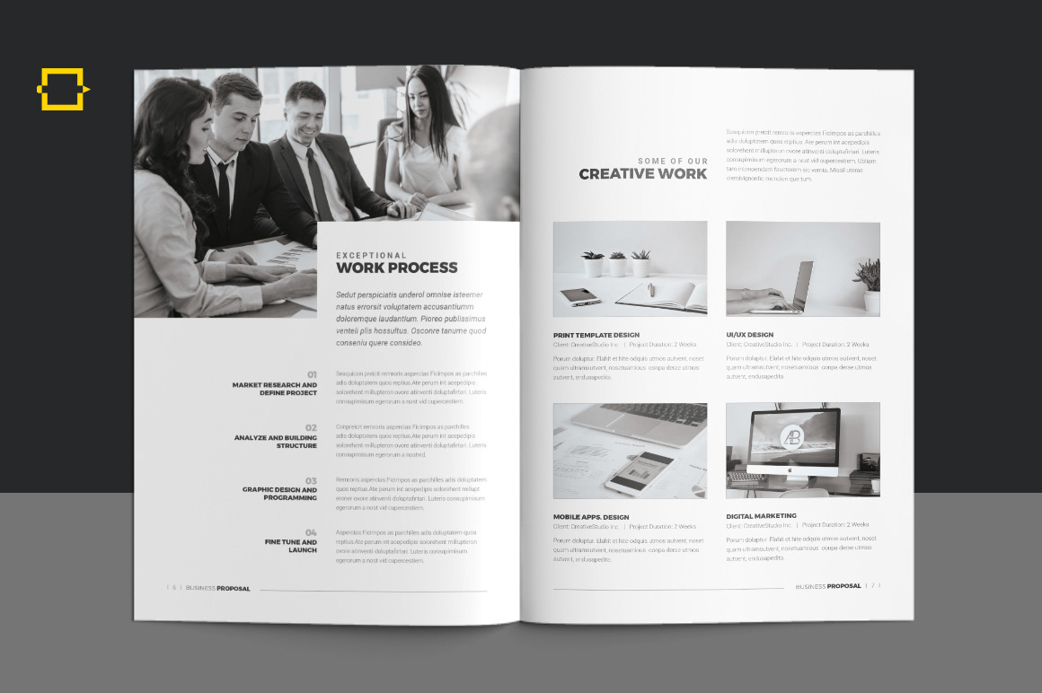 Business Proposal Proposal profile magazine brochure Proposal template project proposal