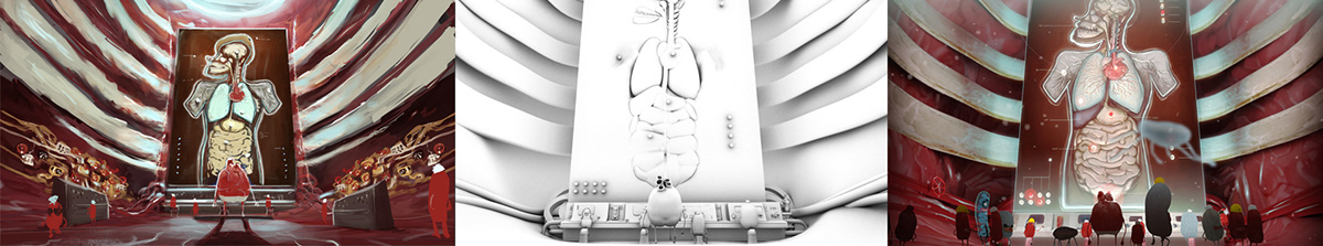 Adobe Portfolio Character design  animation  action comedy  organs heart brain body anatomy