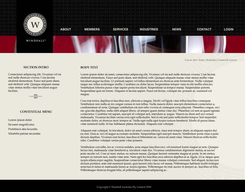 windfall wealth Website Design Website Australia