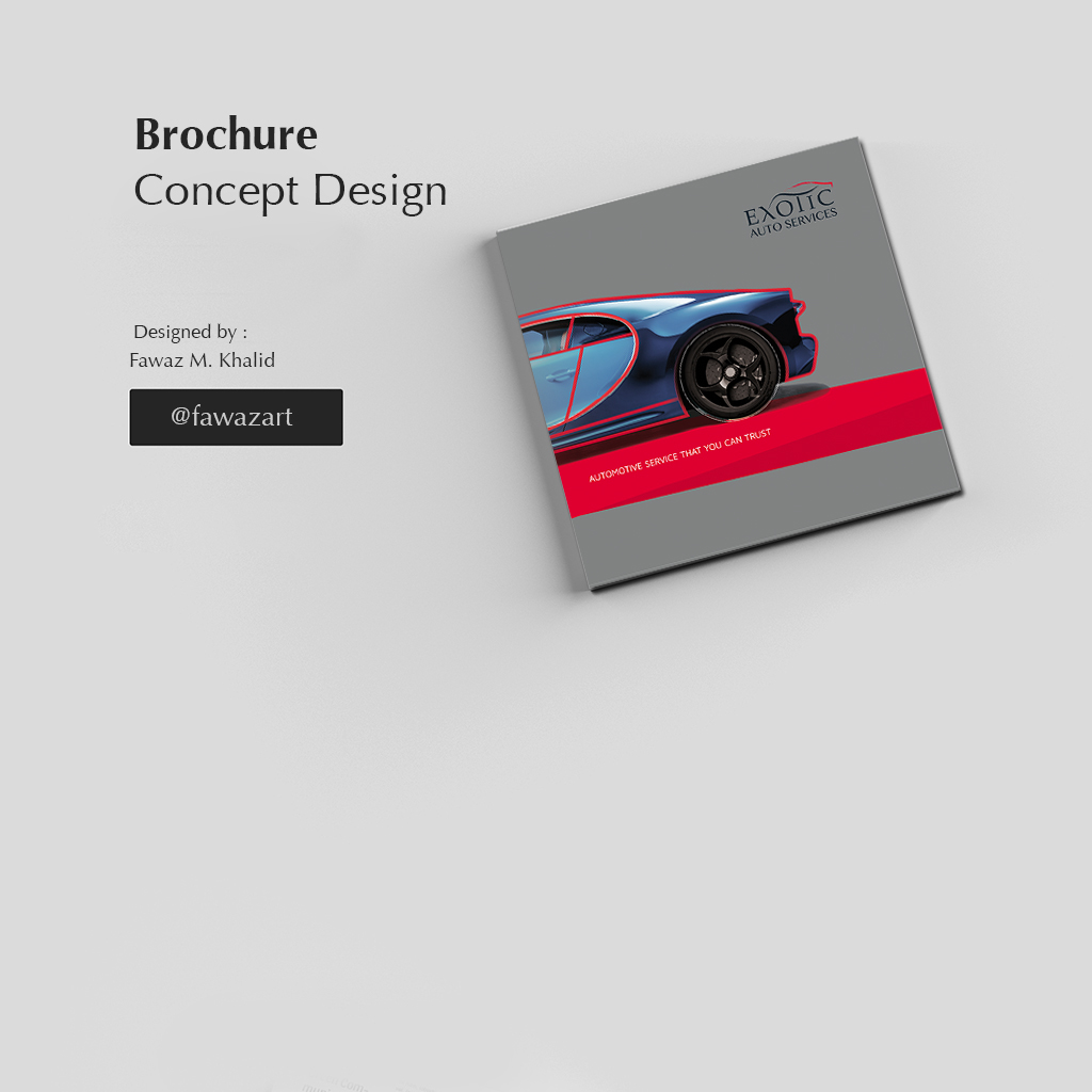 Cars brochure concept design exotic Auto services