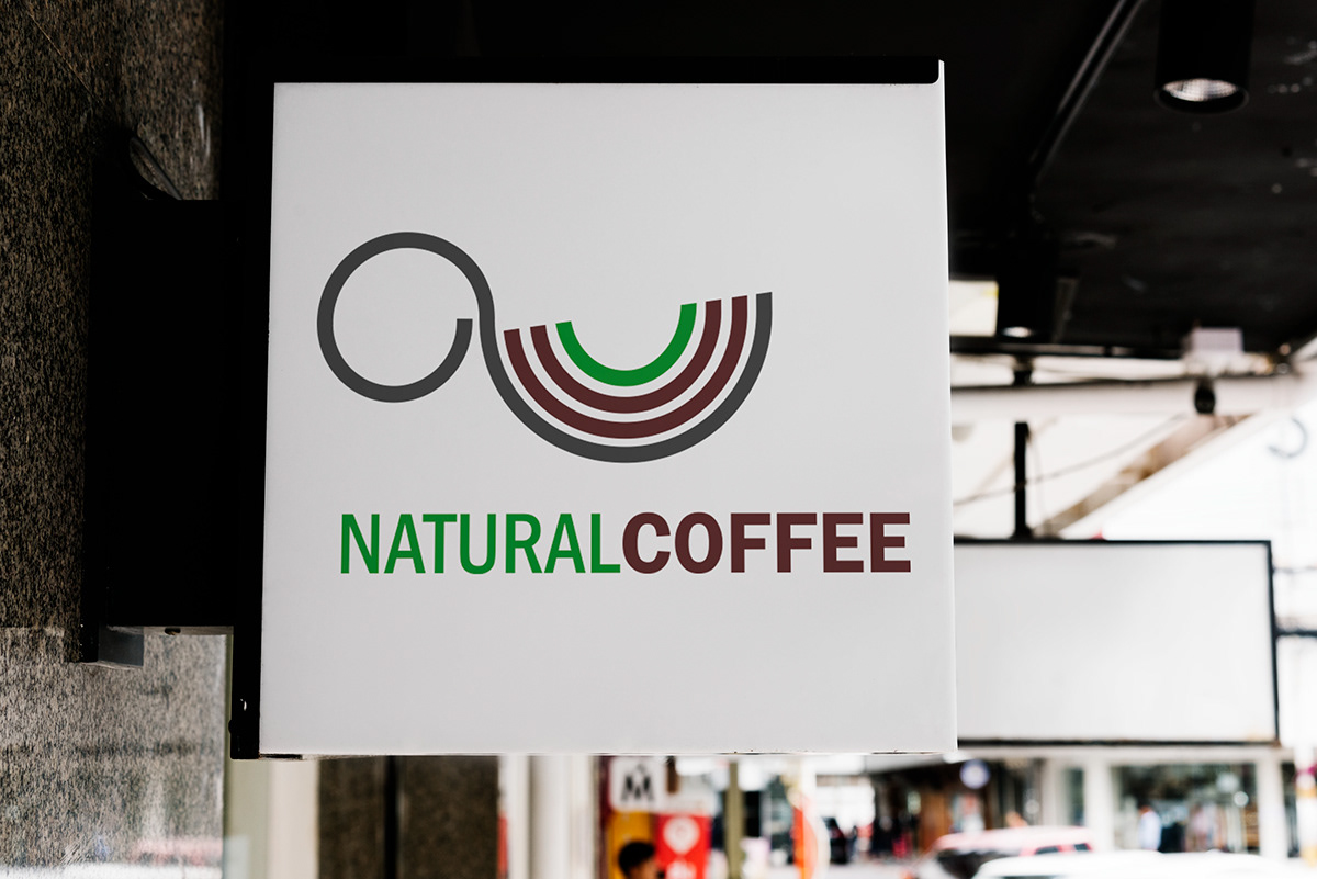 Coffee organic natural branding  logo cafe marca