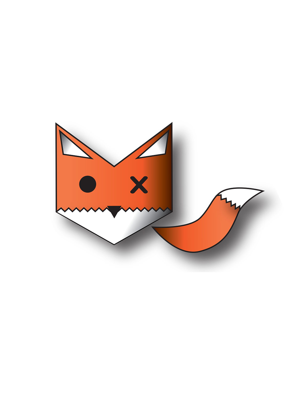 emblem symbol design FOX animal