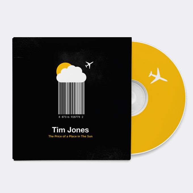 Tim Jones Album Packaging CD design dieline custom packaging CD Sleeve barcode design