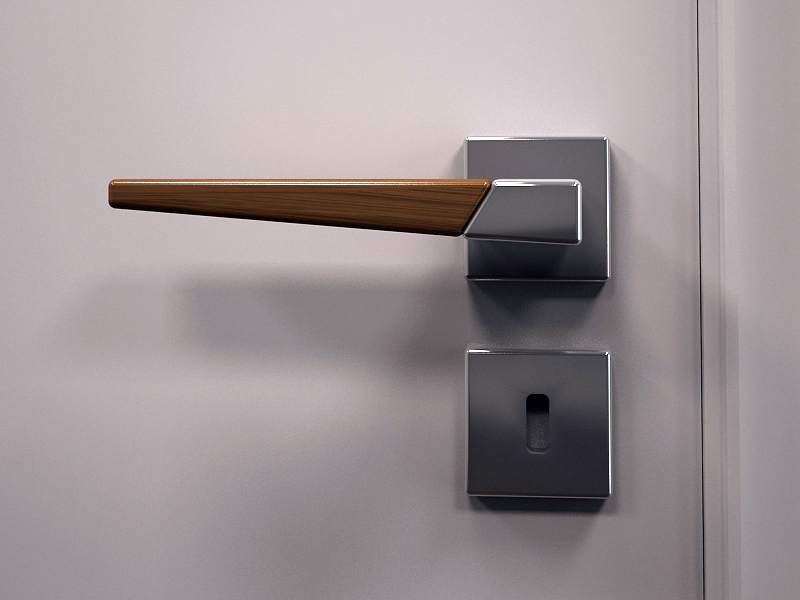 Door handle wood