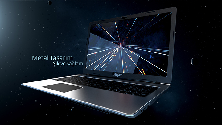 Casper Laptop nirvana Slim galaxy earth design after effects 3d animation 3ds MAX intel Processador i7