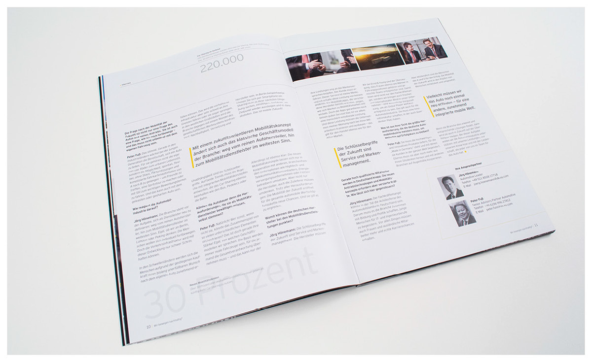 EY automotive   Cover Cold Stamping broschure Medienmassiv brand identity brochure Ernst & Young print typography  