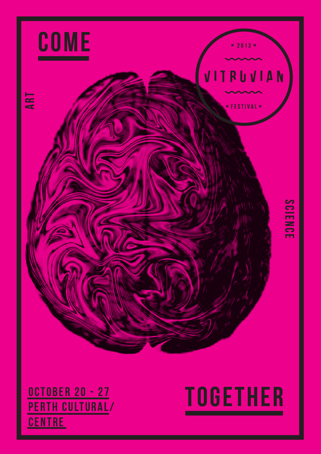 poster stationary science art festival print digital design
