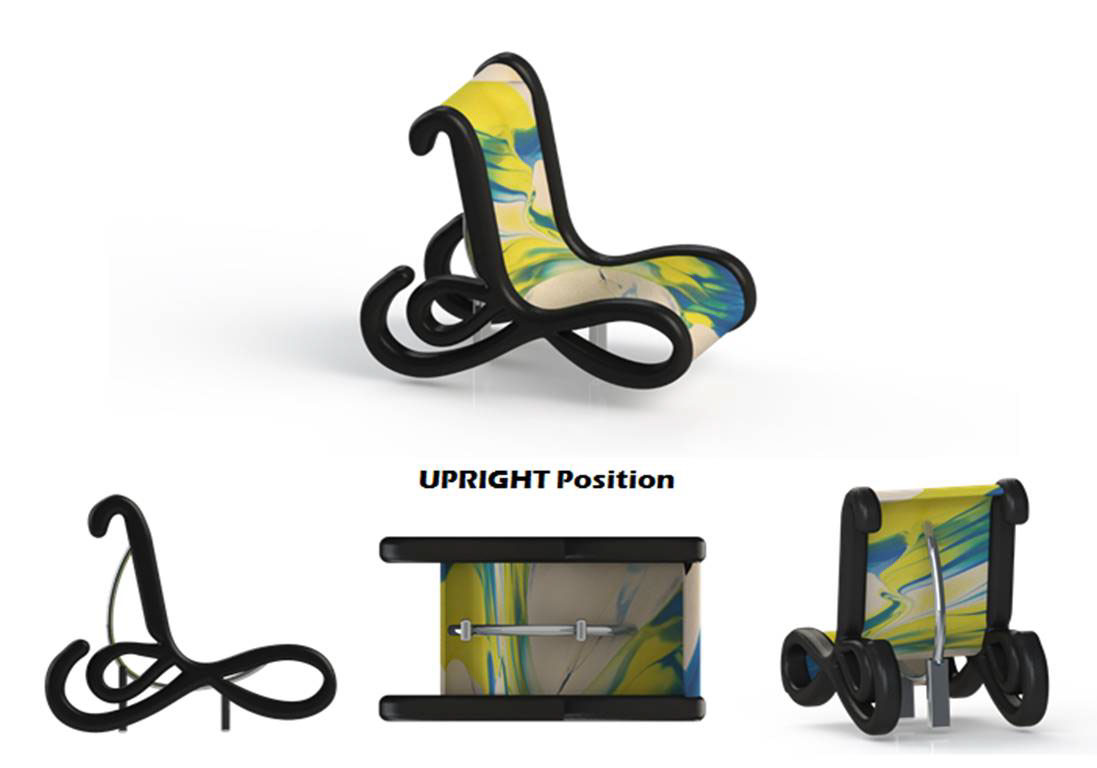 heterotopia Lounger chair design industrial design  product design  Solidworks