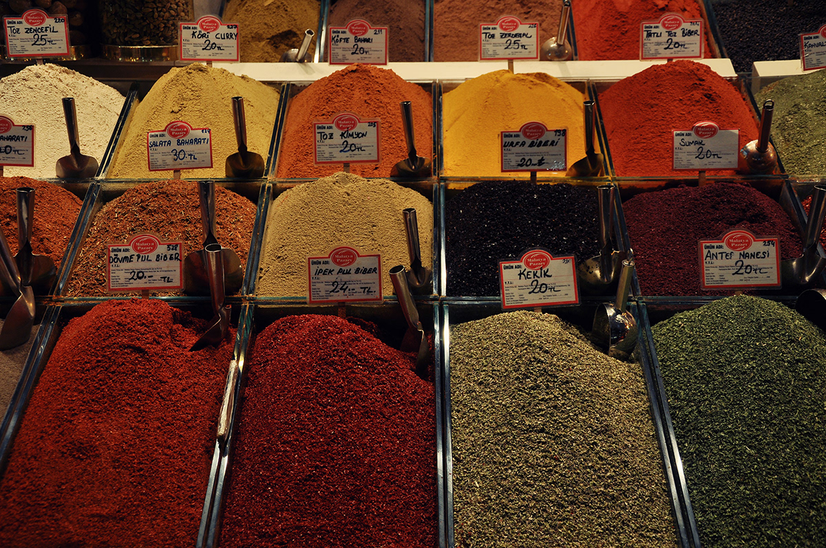 spice bazzar  Istanbul  Turkey  Shopping  spices  Travel