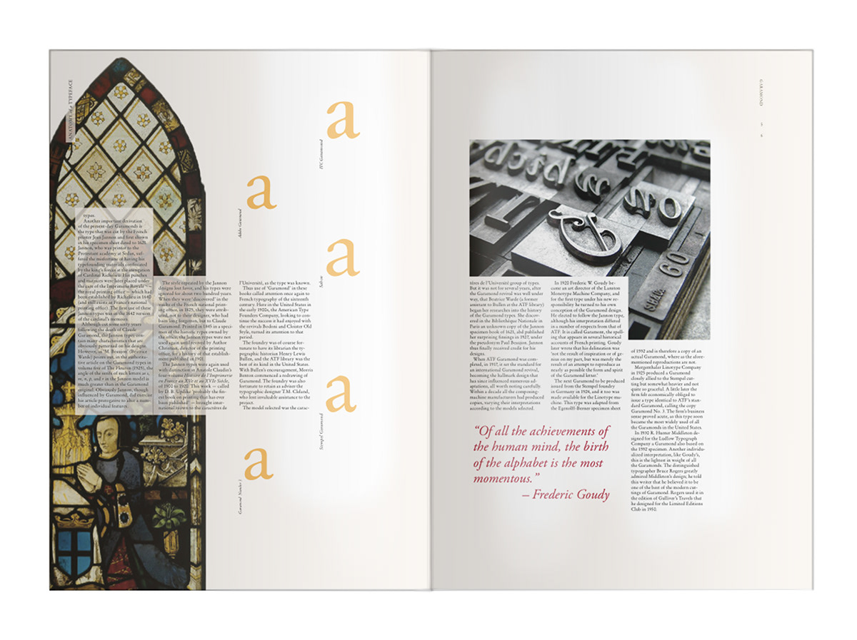 Garamond Alexander Lawson Anatomy of a Typeface editorial print essays type