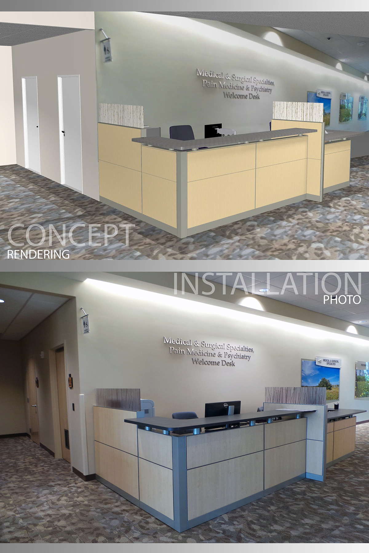 corporate interior design systems furniture healthcare