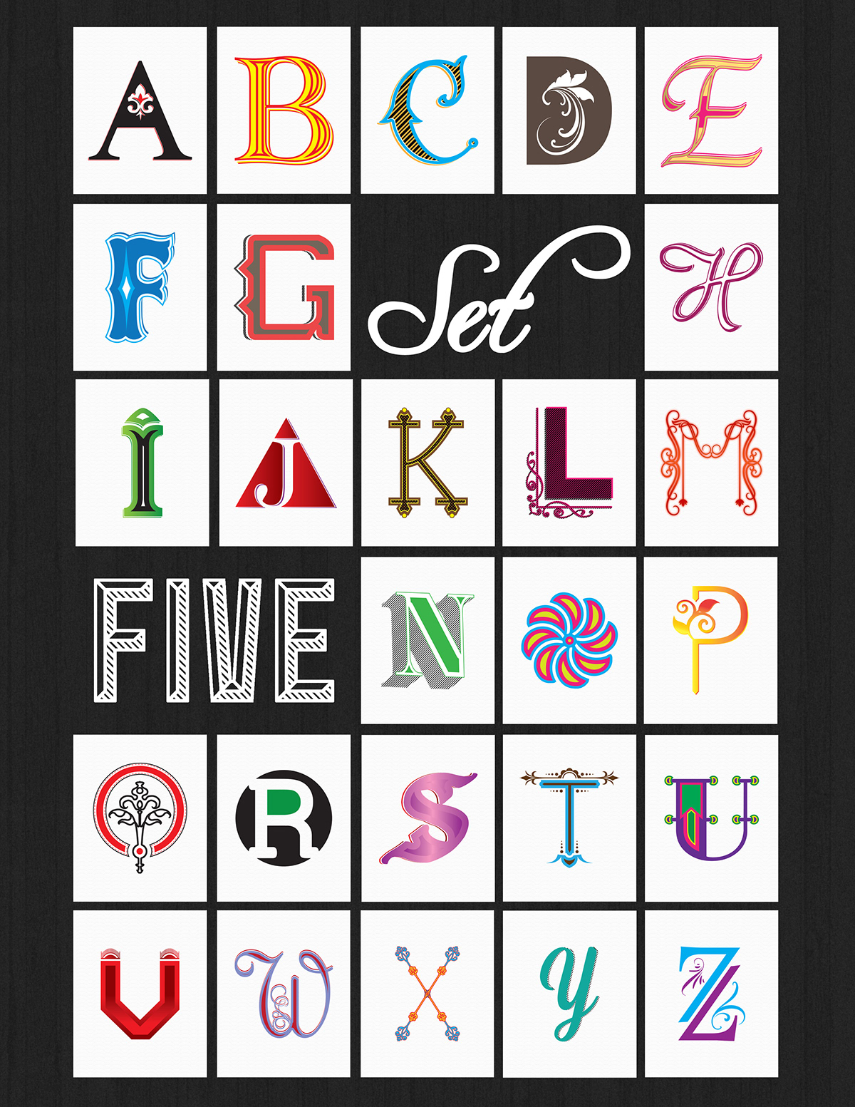 Ornate alphabets illustrated alphabets ornate initials alphabets initials lettering illustrated initials