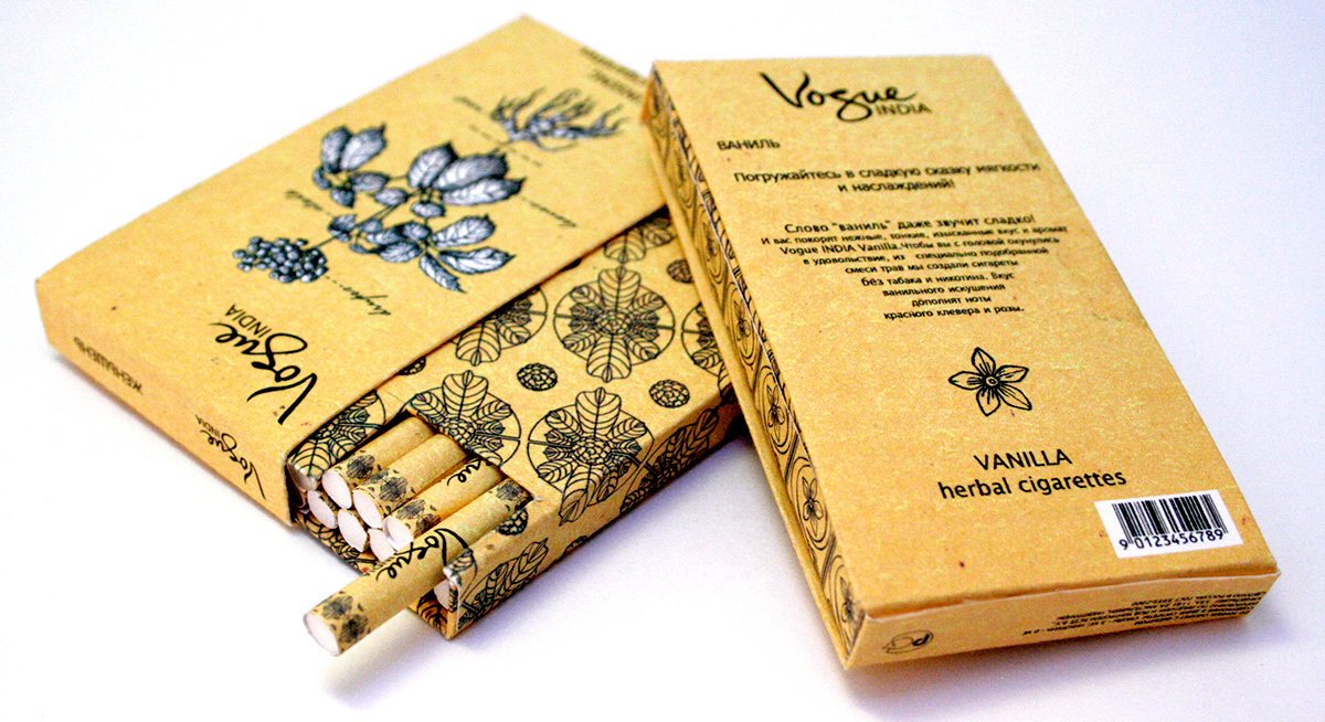 vogue cigarettes herbal vanilla ginseng