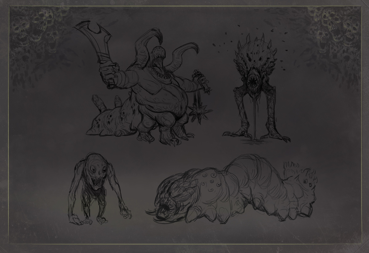 monster demon art concept concept art Weapon dark Games