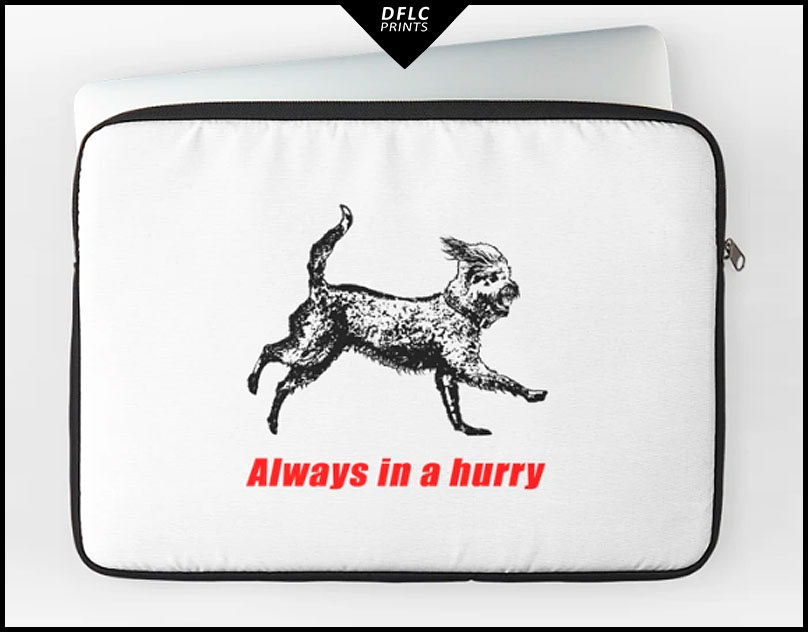 prints Fun humor design ILLUSTRATION  concept phrases ironic dogs always in a hurry