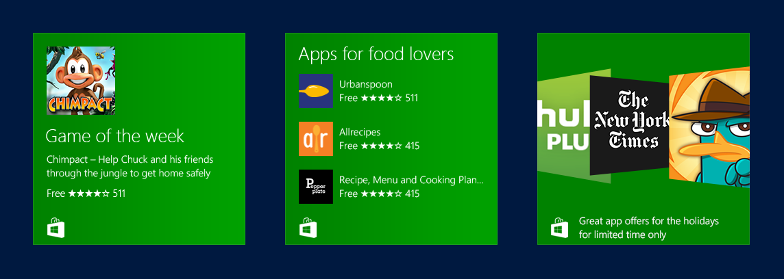 Microsoft Windows 8.1 windows store apps