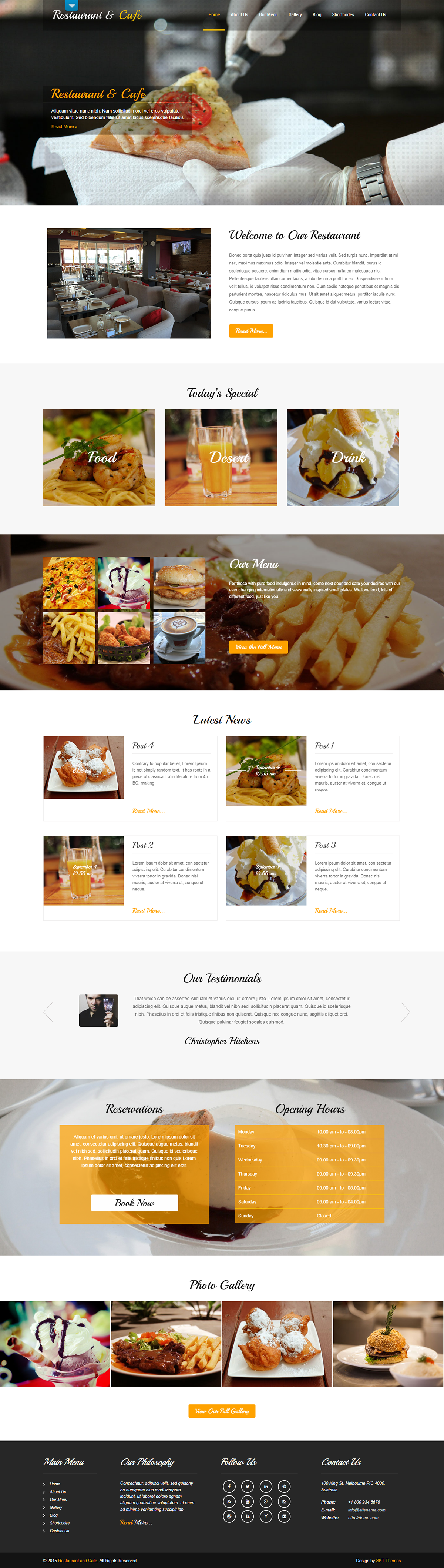 Restaurant Themes Cafe Themes free restaurant WordPressthemes restaurant wordpress themes restaurant WordPress templates