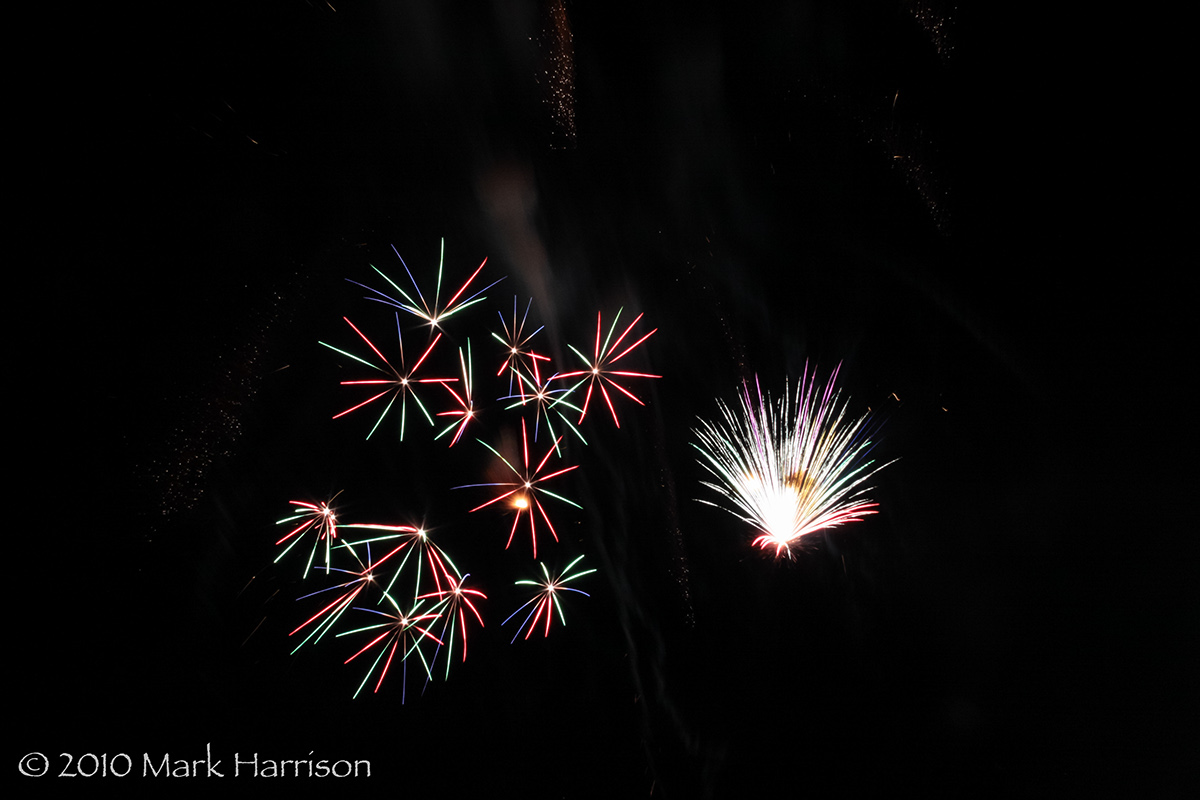Adobe Portfolio moon fireworks