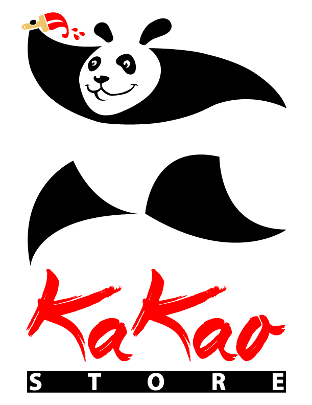 Kakao Panda  logo marca Illustrator