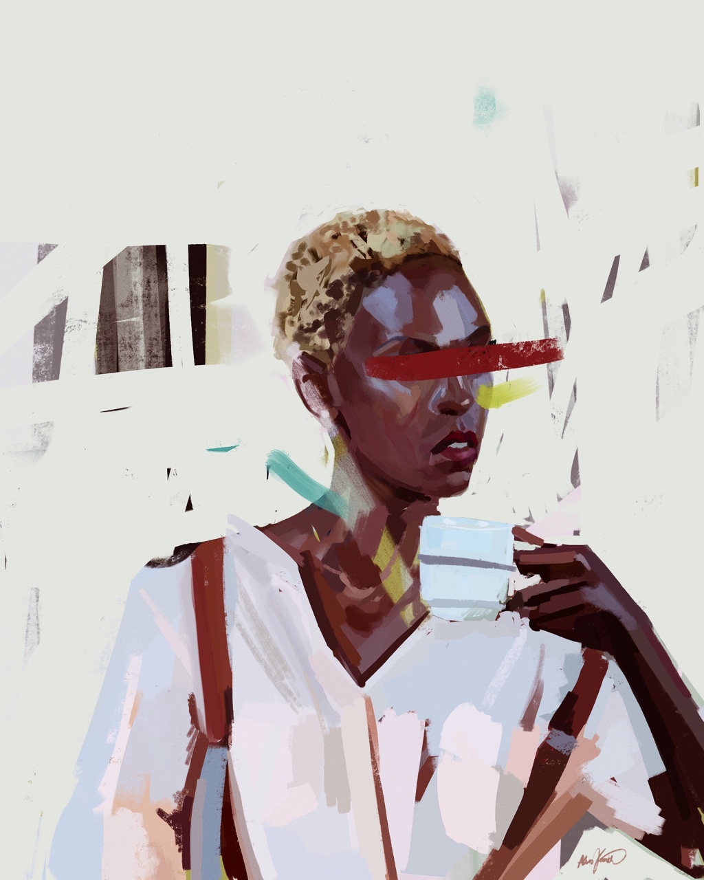 alexis franklin art sketch doodle POC people life study portrait Procreate iPad digital race Gender