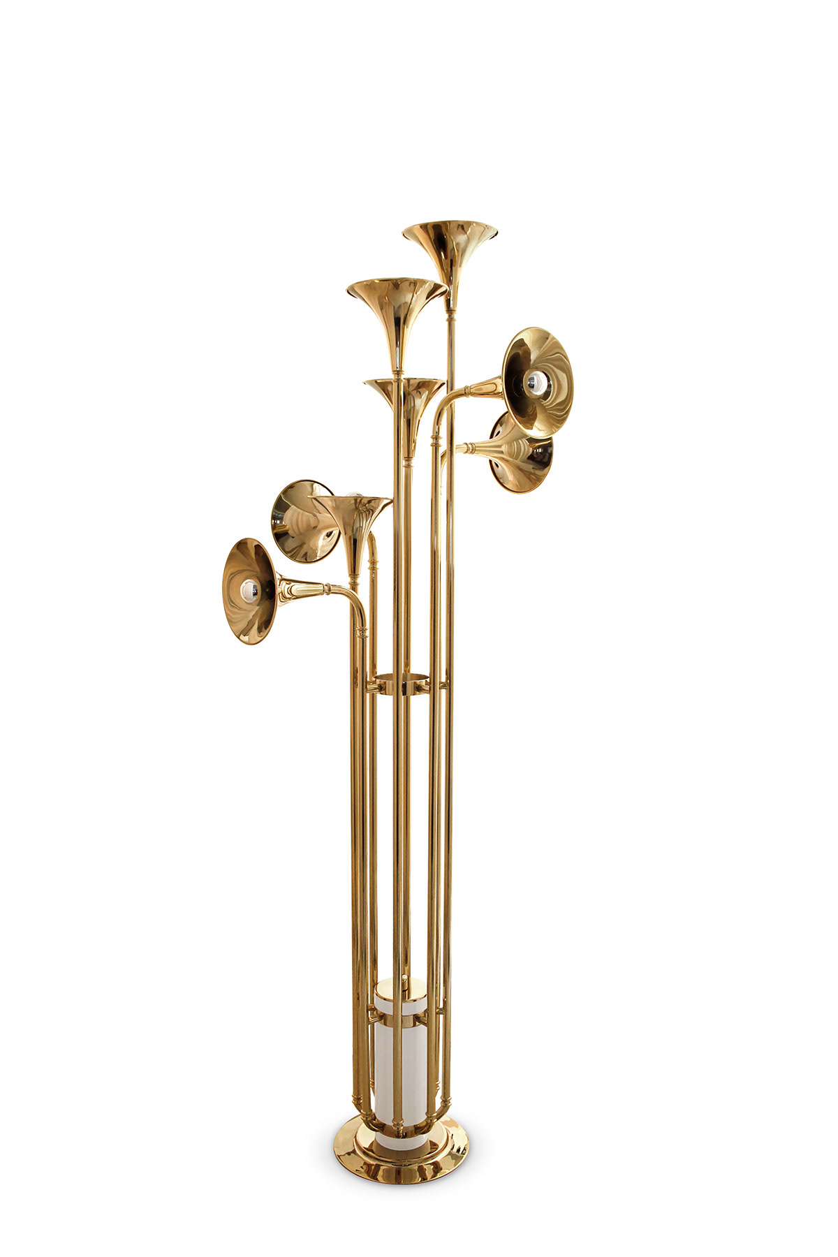 FLOOR Lamp vintage handmade brass lighting floorlamp gold