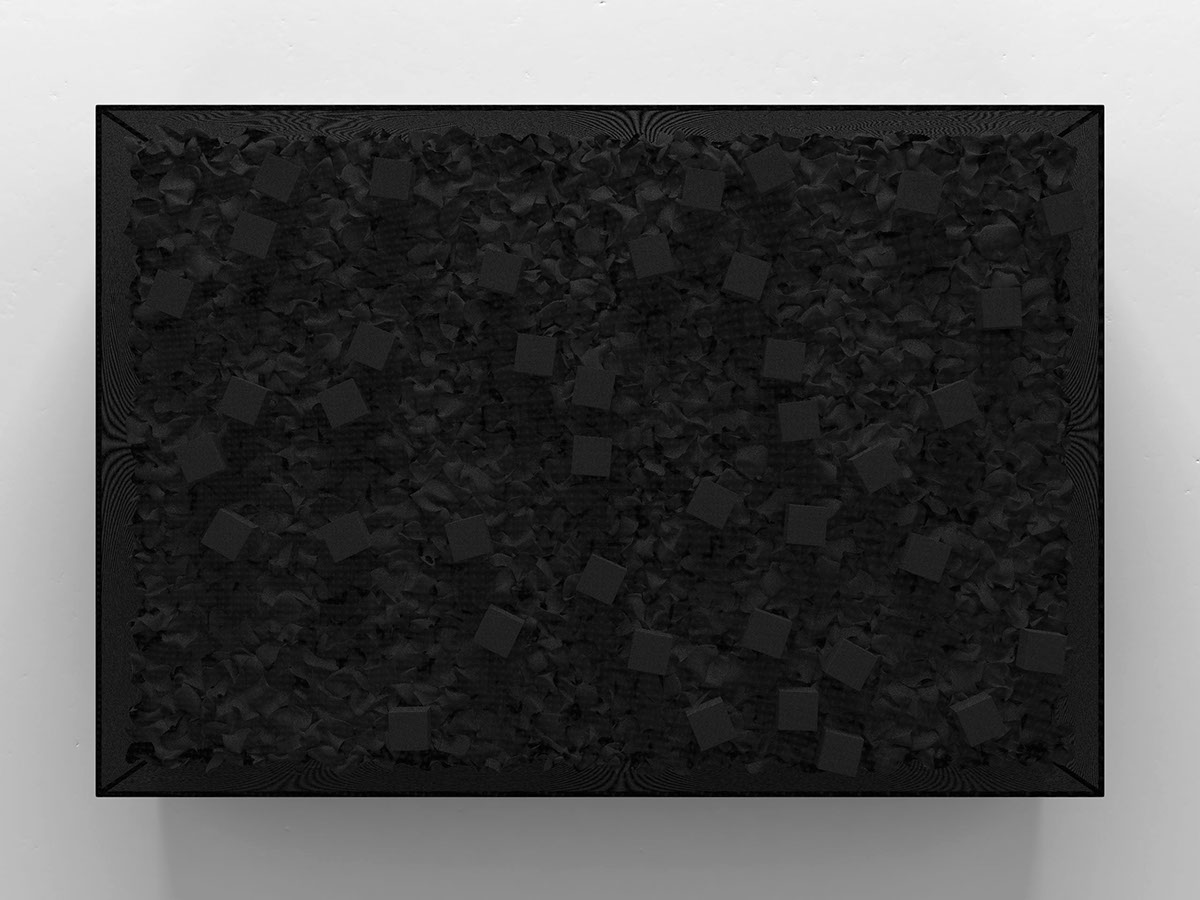 black mesh inside abstract