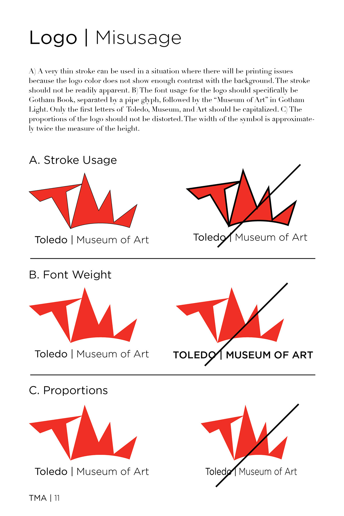 wayfinding toledo museum art Flexible branding color