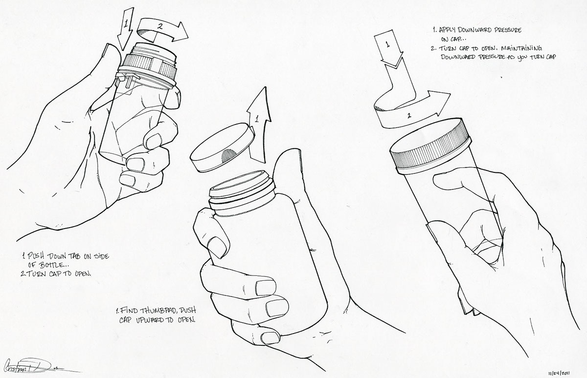 bottles medicine medical pills instructions hands
