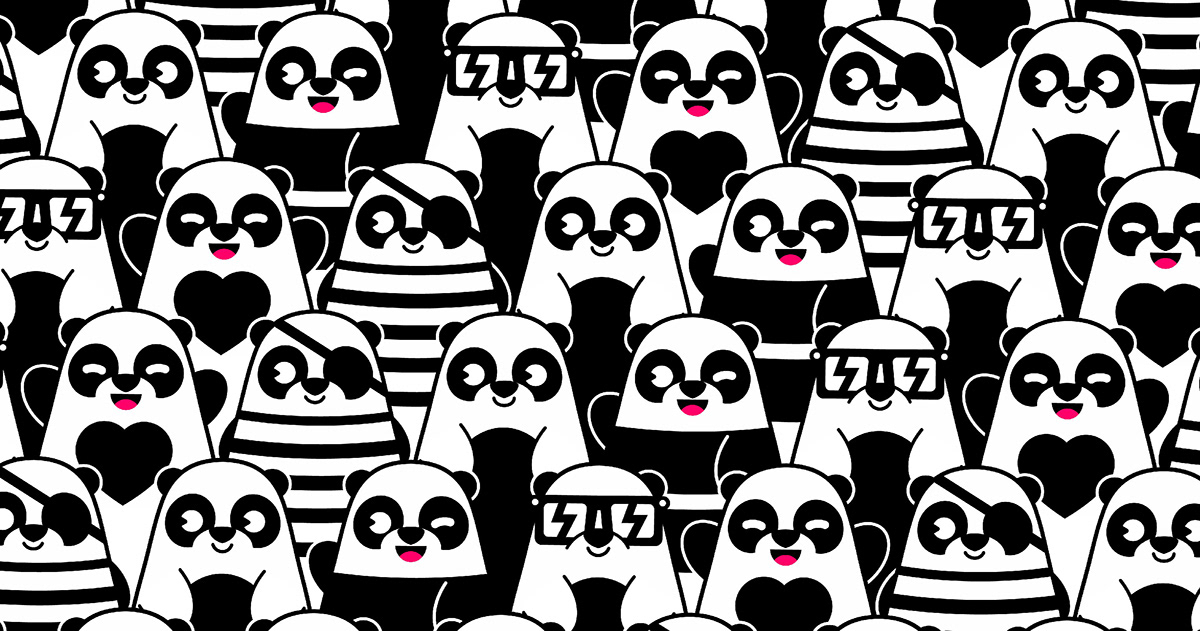 diseñodeestampado ILLUSTRATION  kidspattern Panda  pandapattern pattern patterndesign print printdesign printpattern