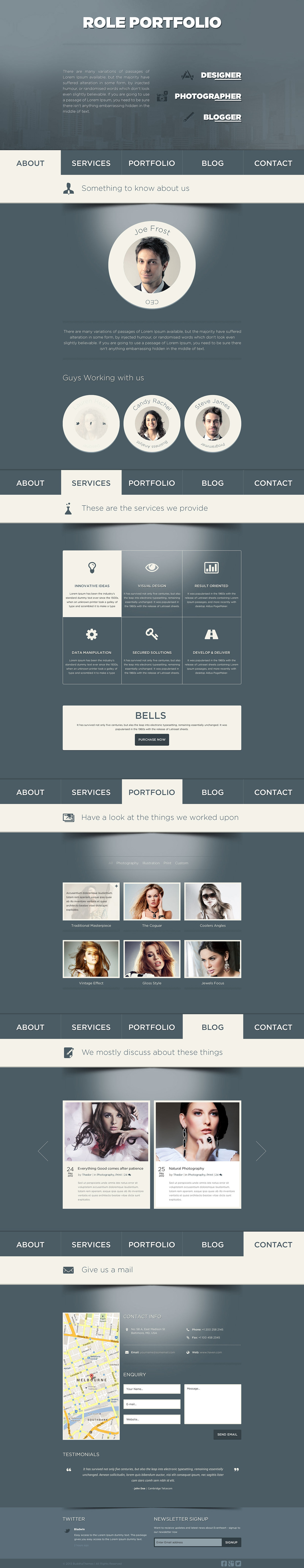 Vibrant psd business psd clean color creative one page portfolio personal psd photoshop template psd template Single Page portfolio vcard psd Webdesign PSD one page psd HTML Template