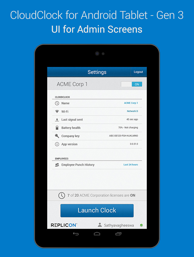 cloud app design mobile tablet android SAAS Enterprise Software Prototyping