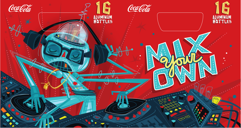 coke Coca-Cola mix sound Soundboard dj robot