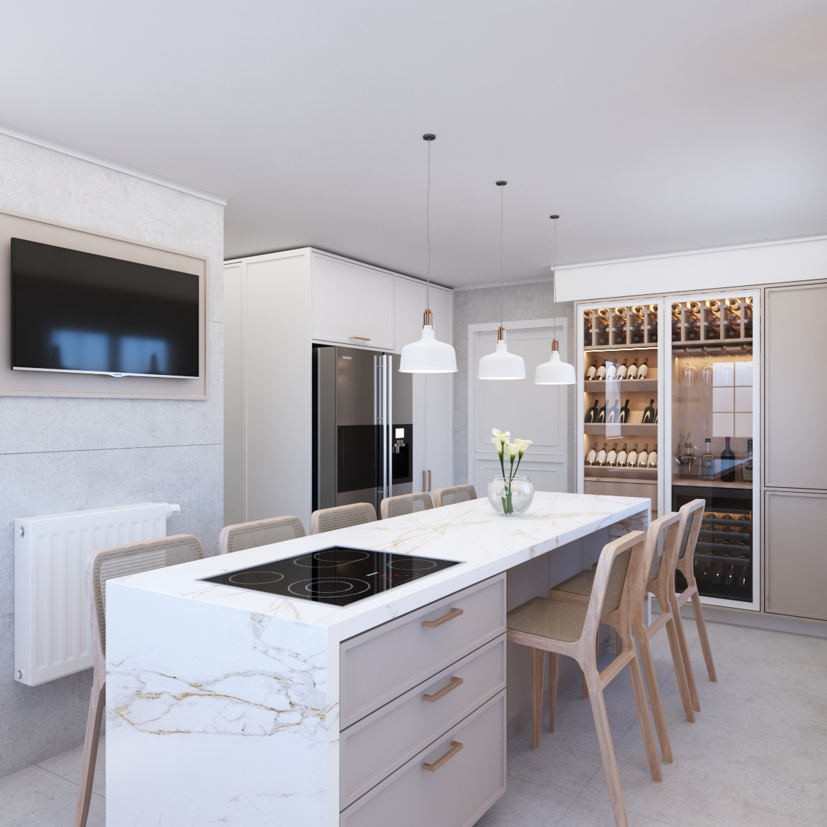 cocina kitchen furniture muebles interior design  inspiration archviz 3ds max vray Render