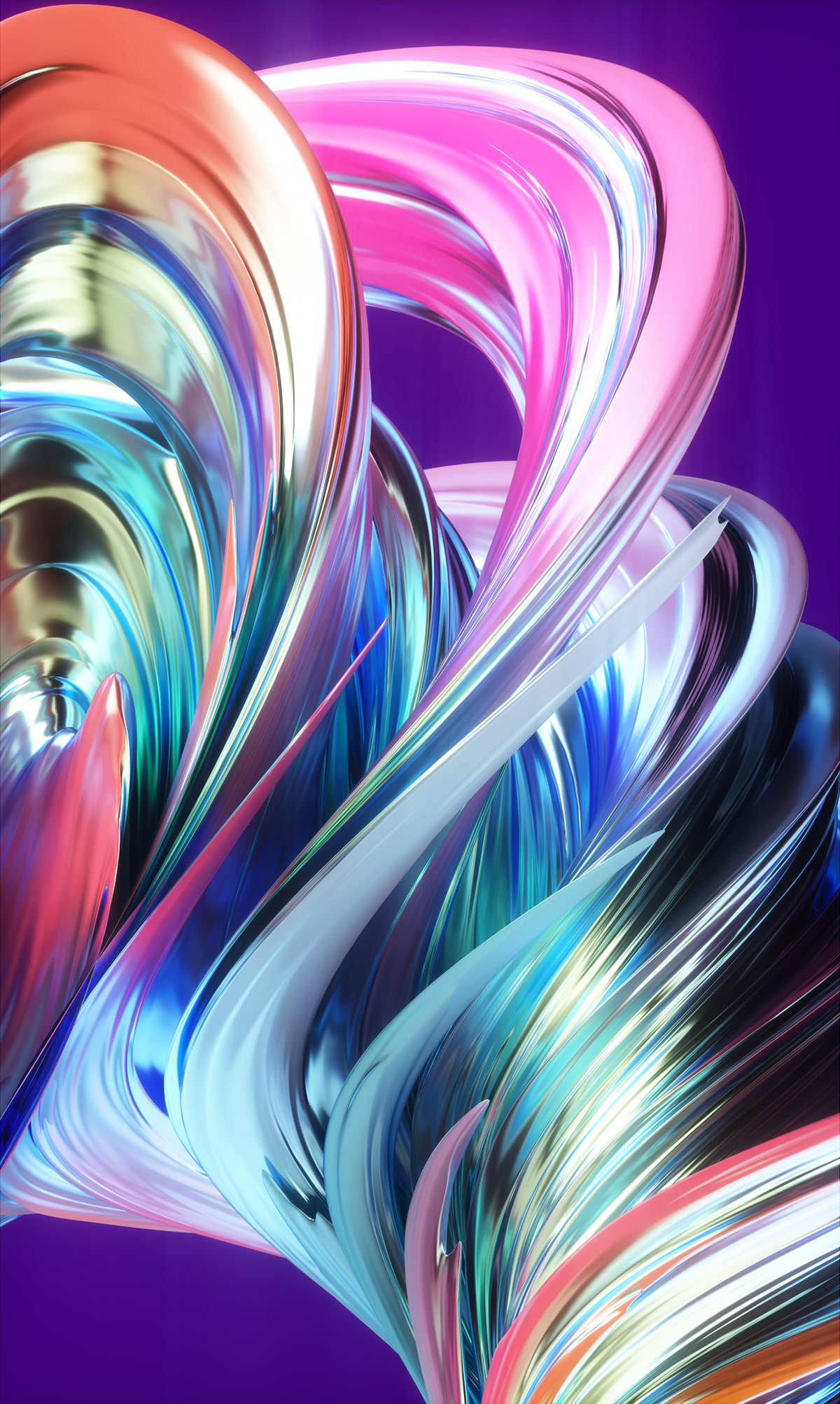 Wallpapers infinite flow colour Dynamic colorful digital 3D design cinema 4d