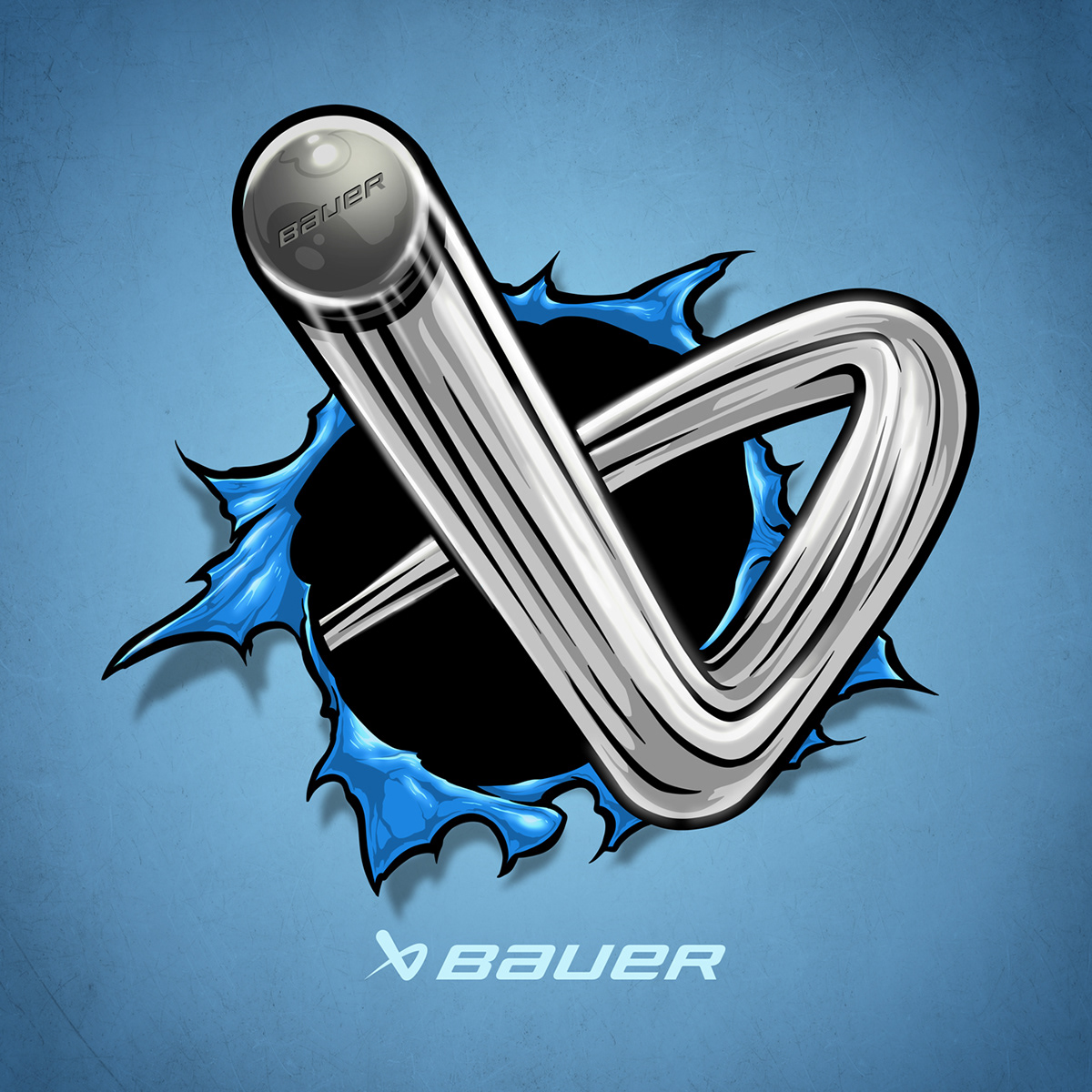 art bauer bauerhockey blogo design graphic design  hockey Mascot puck willbgreat