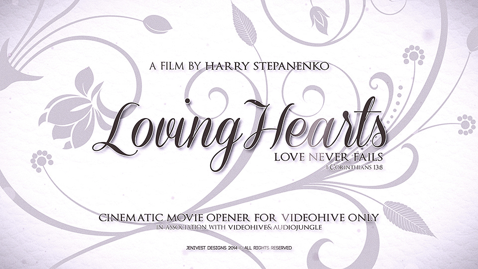 videohive envato royal luxury Valentine's Day Album hearts intro Love love story movie opener Opening wedding slideshow