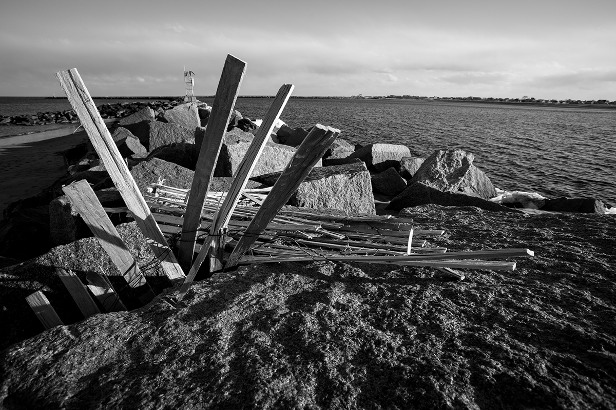 Adobe Portfolio pollution Massachusetts Salisbury beach Ocean trash Litter black and white drama salisbury beach state reservation coastal Dunkin Donuts shotgun grafitti sand