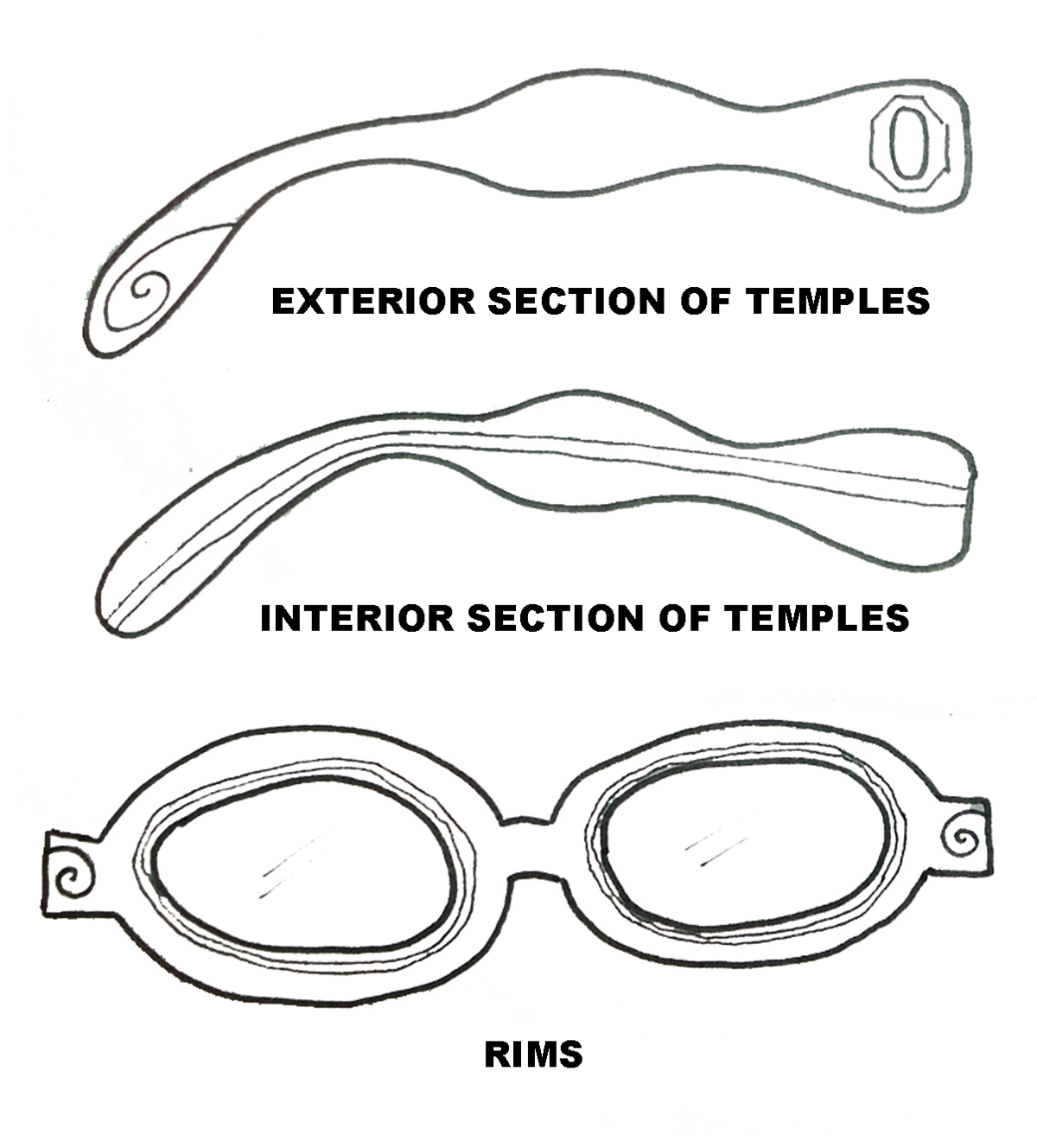 eyewear baroque architecture architect glasses frames