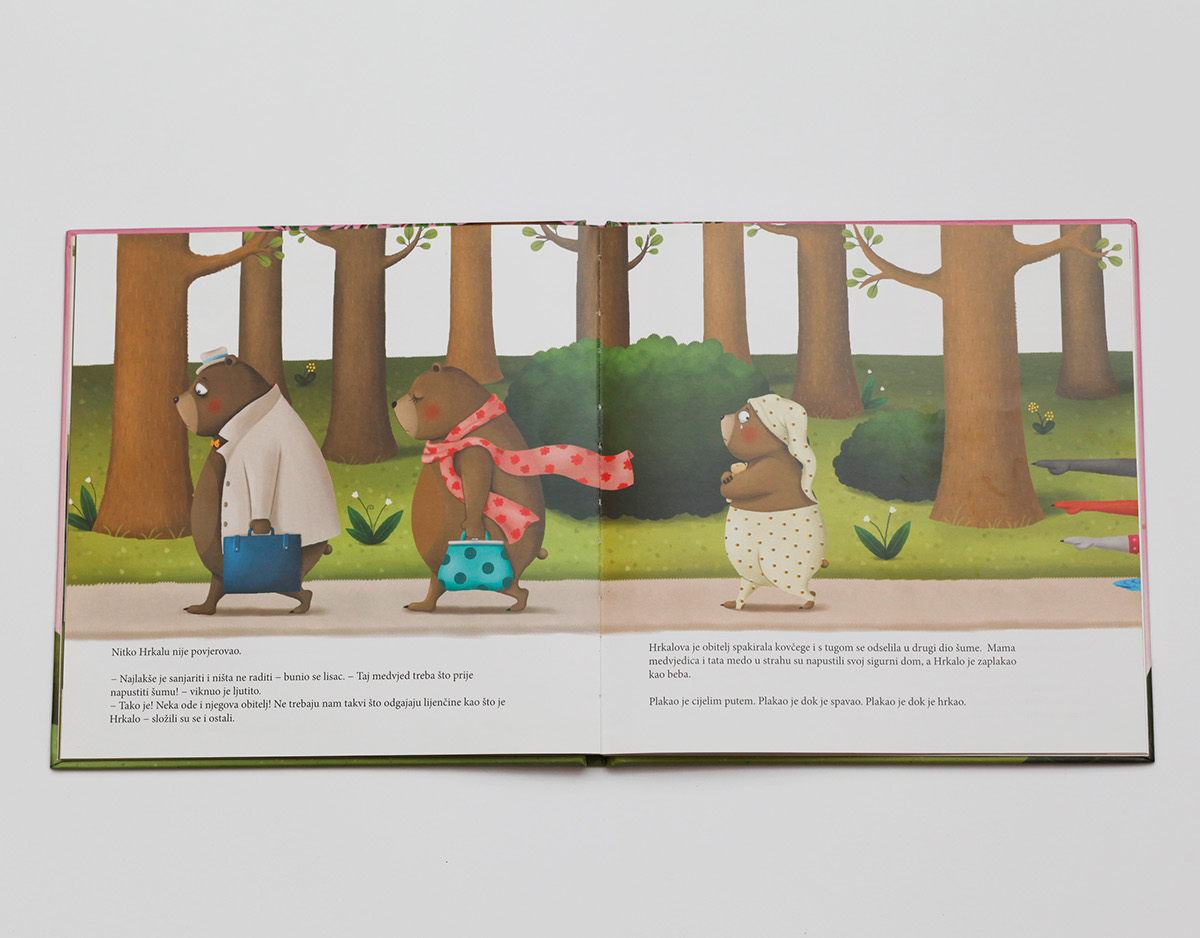 Picture book childrens book bear animals forest Story Book digital illustration humor