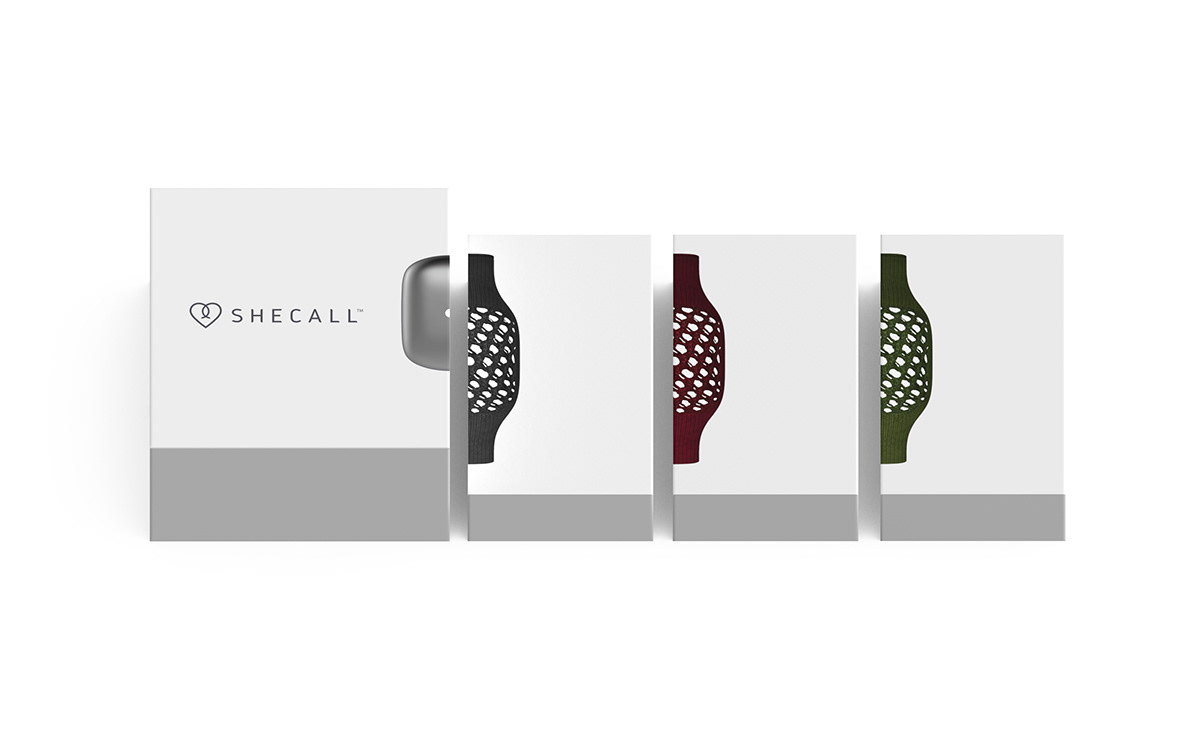assistance bracelet flyknit Smart textile safety device design logo product