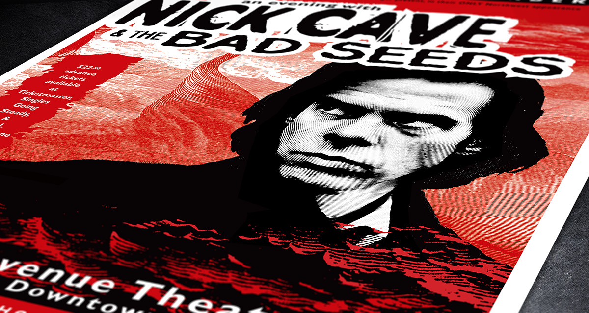 poster nick cave red