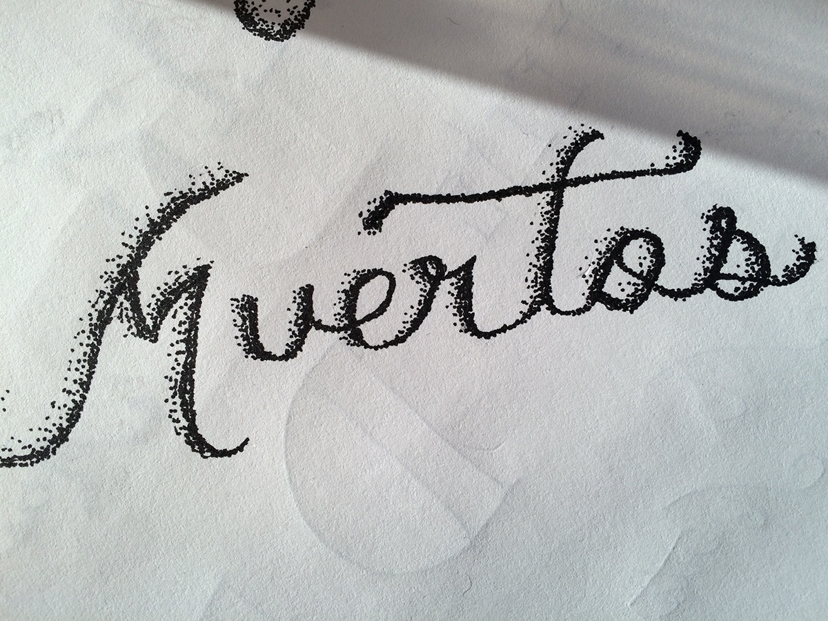 Halloween art sketch type typographic mexico cultura arte tipografia lettering letters