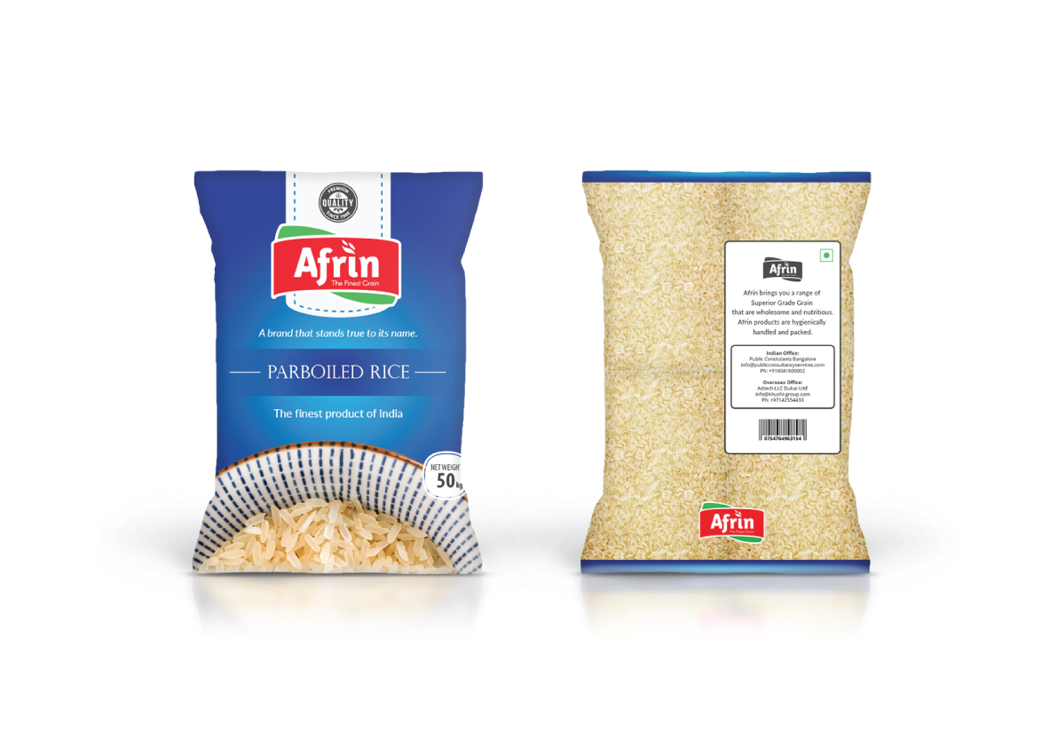 package design Rice bags Afrin brand
